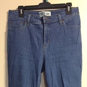 SIGNATURE LEVI STRAUSS AT WAIST BOOTCUT BLUE JEANS